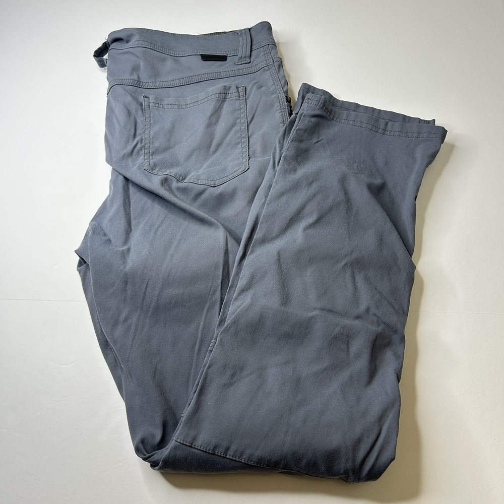 Wrangler ATG Pants Gray Blue Outdoor Hiking Performance Stretch 38x32 Fits 38x30